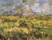 Paul Cezanne Mont Sainte-Victoire considering of Lesson Lauves oil painting reproduction